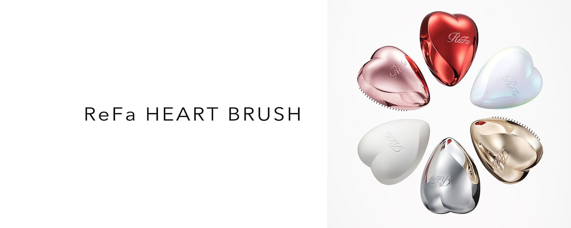 ReFa HEART BRUSH – three-level bristle structure close-up
