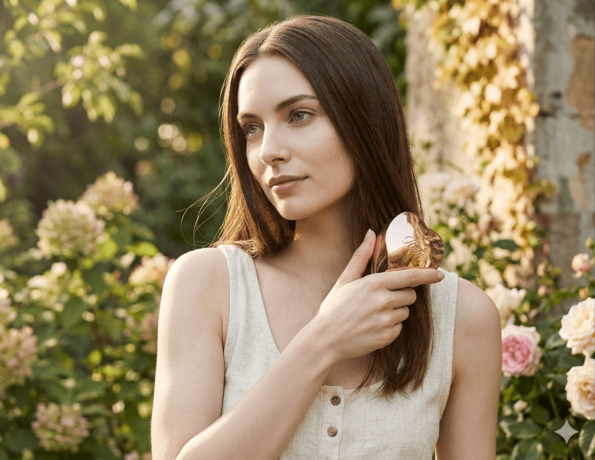 Luxurious Japanese hair brush