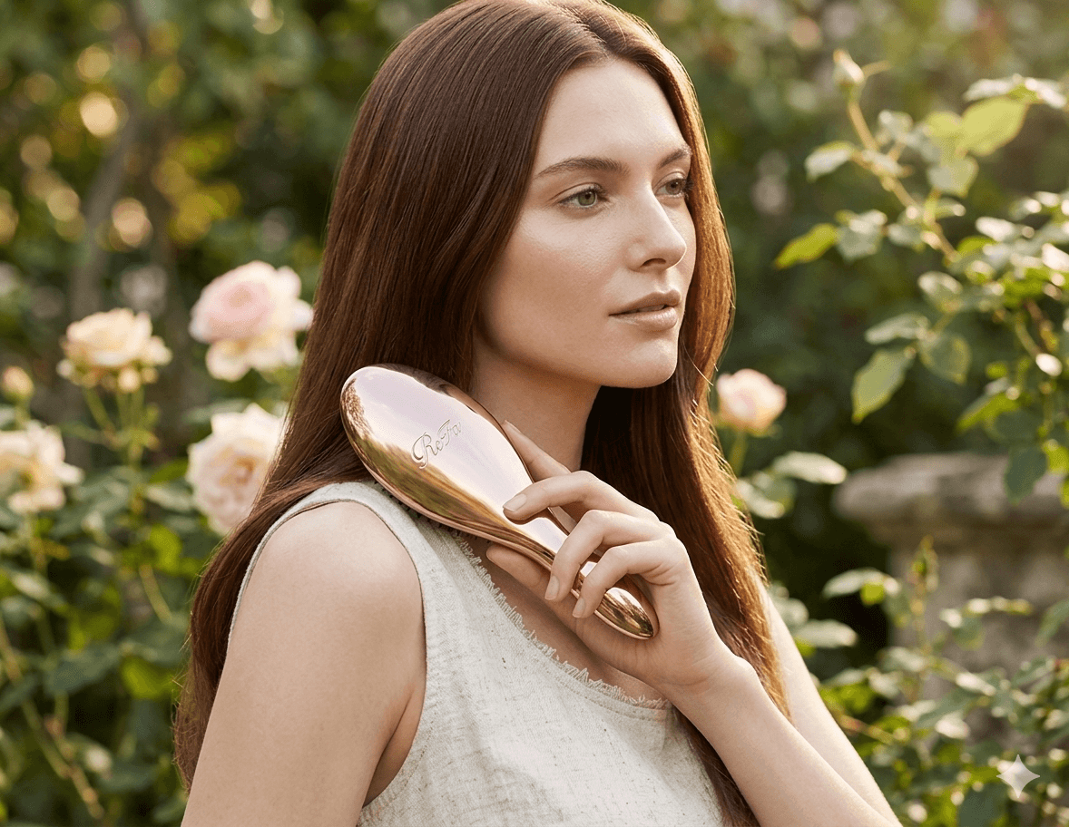 ReFa AILE BRUSH – apvali forma priglundanti prie galvos